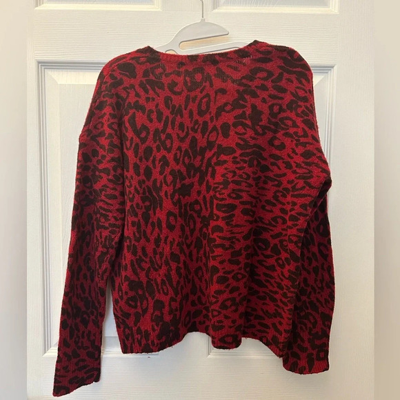 ! Rails Leopard Print Gracie Sweater small - Picture 3 of 5